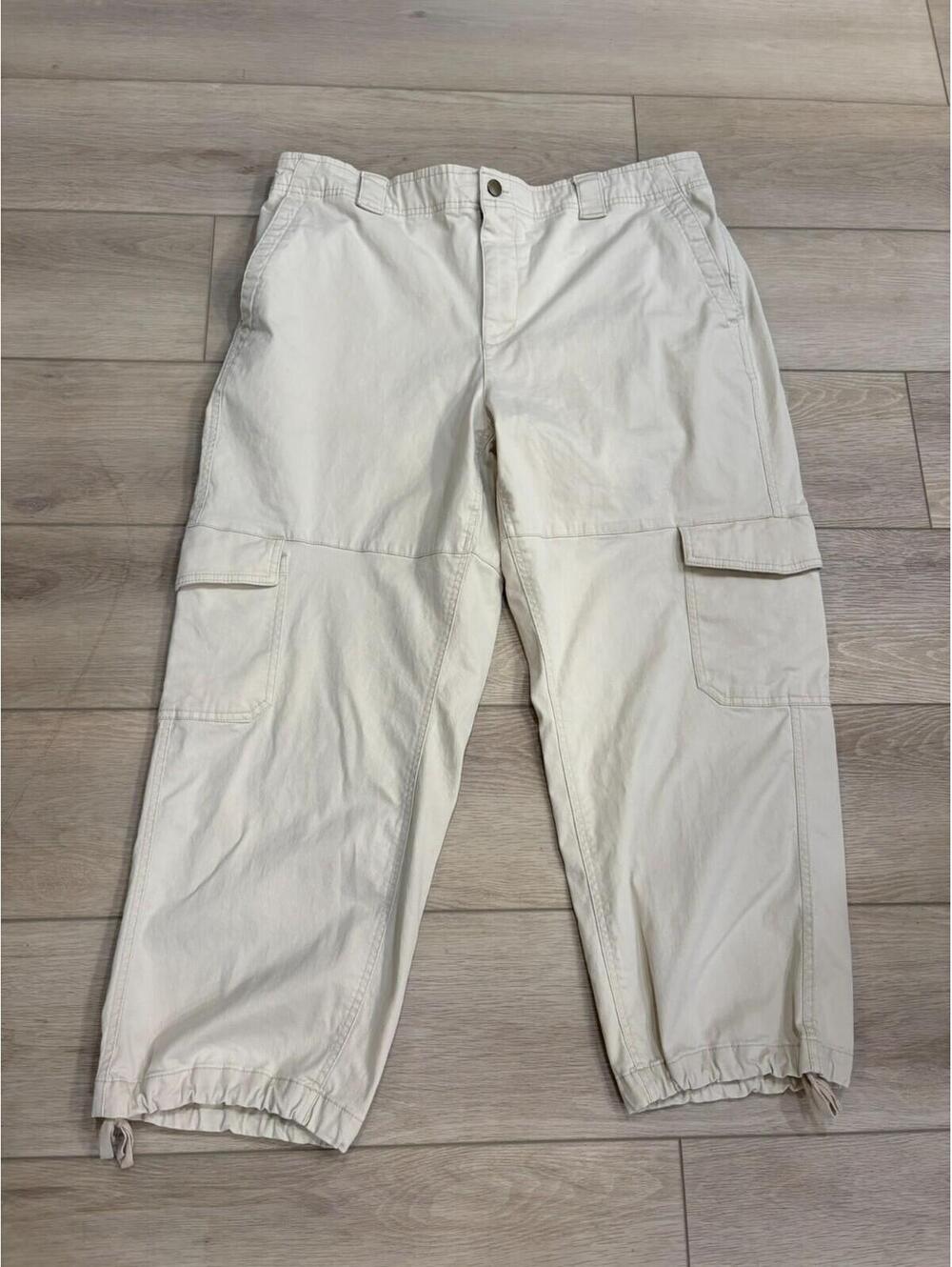 Old Navy Cargo Barrel Pants Womens Size XL (36x25.5) High Rise Cozy Cashmere